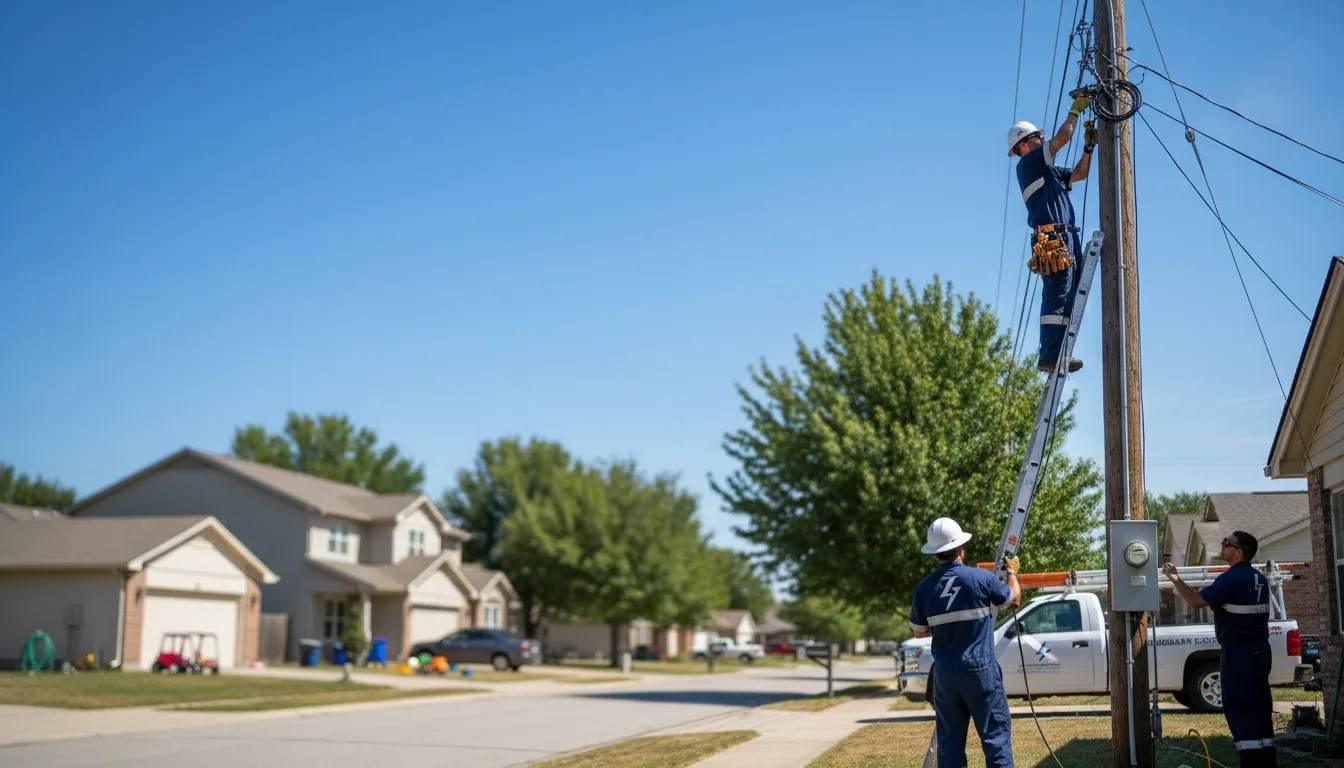 Residential electrician providing installation services in Moravia, IA